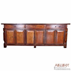 Bobby Buffet Cabinet 3D Big Drawer Mahogany 20X3ftx8ft