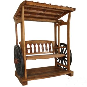 Swing Carthwheel Mixoldwood 54" x 64" 74"