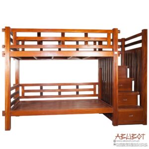 Double Deck w/ Side Steps 3D Mahogany 39"x9ftx7ft