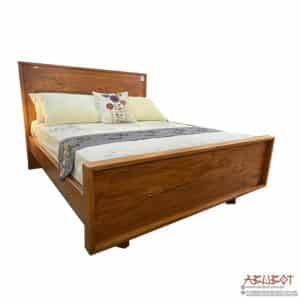 Fish Eye Bed Queen Mahogany