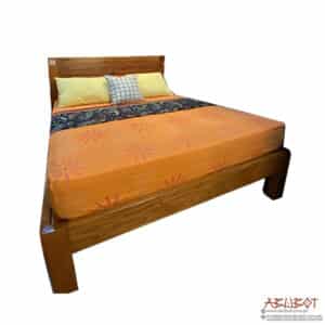 Plain Bed Queen Mahogany