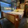 Torno Bed Queen Soliya Mahogany