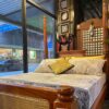 Torno Bed Queen Soliya Mahogany