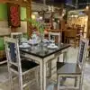 Dining Set 4s Mixoldwood Capiz Distressed Finish