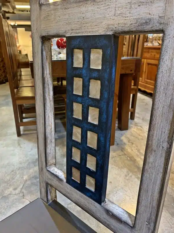 Dining Set 4s Mixoldwood Capiz Distressed Finish