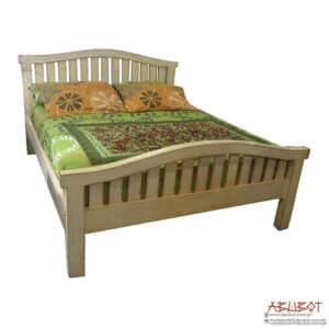 Dowel Bed Queen Mahogany Distressed Finish