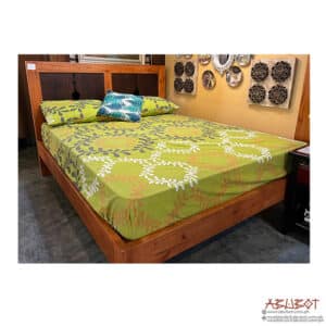 Matt Copper Bed Queen Mahogany
