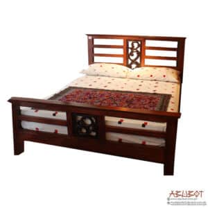 Tropical Bed Queen Mahogany