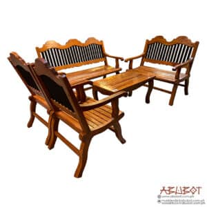 Sala Set Recline Slatt Mahogany (Set of 5)