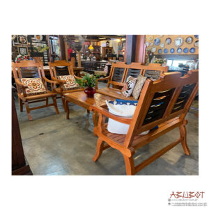 Sala Set Recline Panel Mahogany (Set of 5)