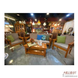 Sala Set Margareth design Mahogay with foam (Set of 4)