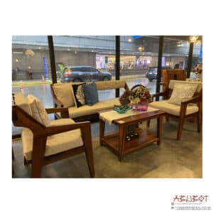 Sala Set Modern Design with Foam Yakal (Set of 4)