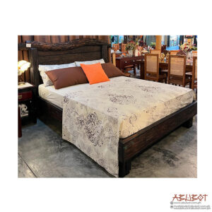 Rustic Bed Queen 60×75 Mixoldwood Distressed Finish